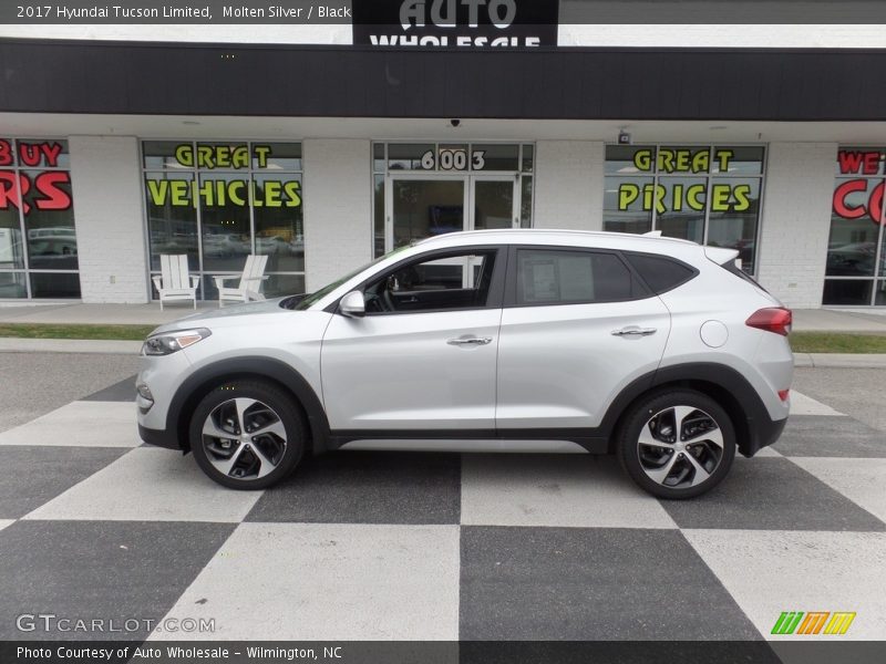 Molten Silver / Black 2017 Hyundai Tucson Limited