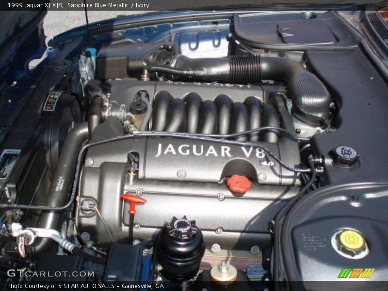 Sapphire Blue Metallic / Ivory 1999 Jaguar XJ XJ8