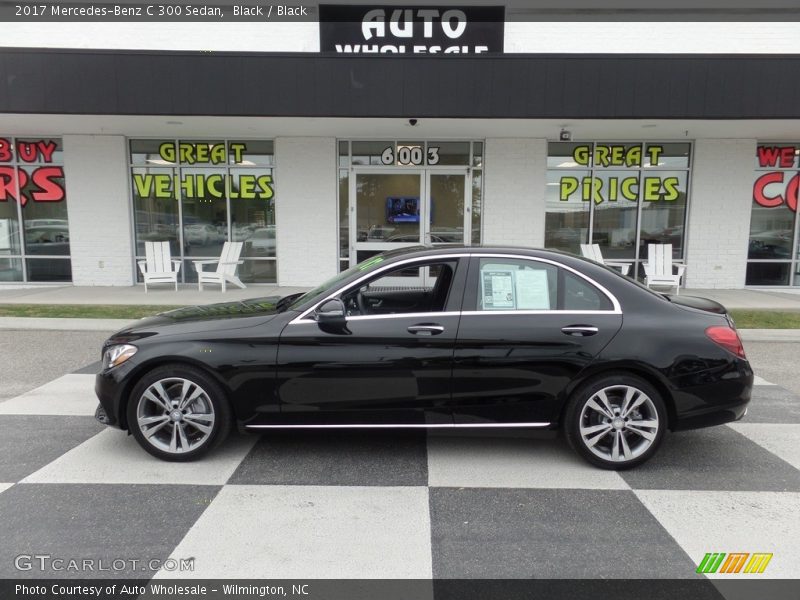 Black / Black 2017 Mercedes-Benz C 300 Sedan