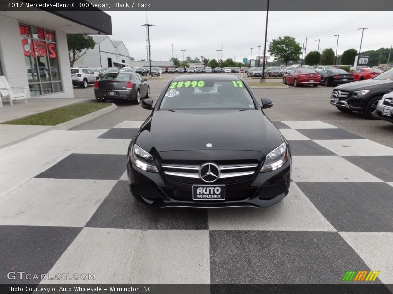 Black / Black 2017 Mercedes-Benz C 300 Sedan