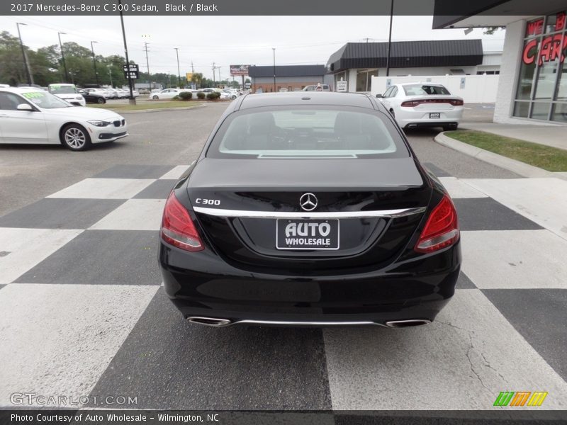 Black / Black 2017 Mercedes-Benz C 300 Sedan