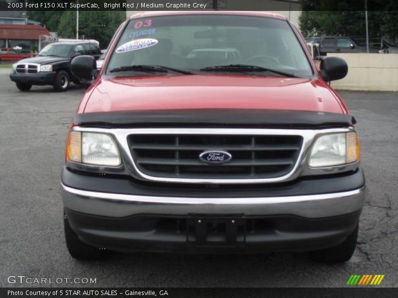 Bright Red / Medium Graphite Grey 2003 Ford F150 XLT SuperCab