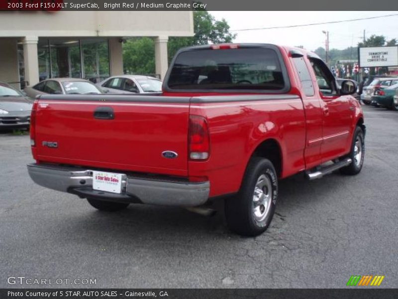 Bright Red / Medium Graphite Grey 2003 Ford F150 XLT SuperCab