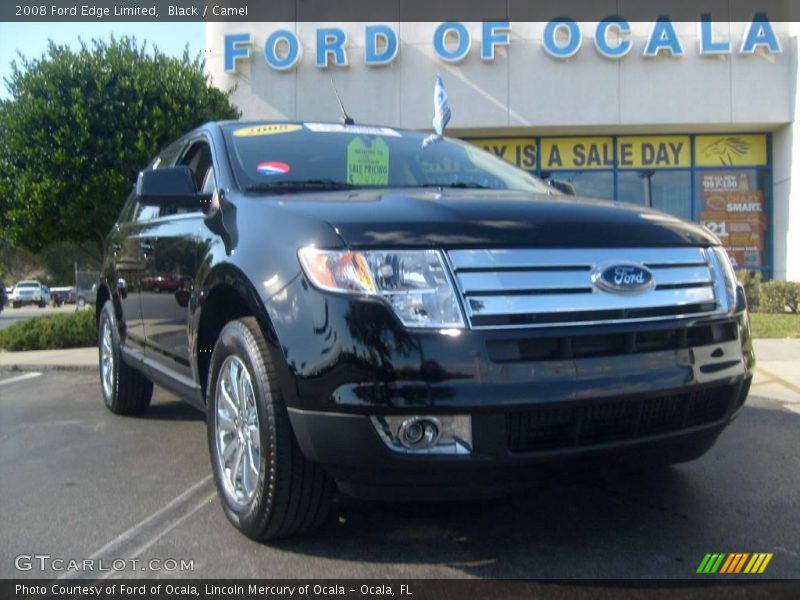 Black / Camel 2008 Ford Edge Limited