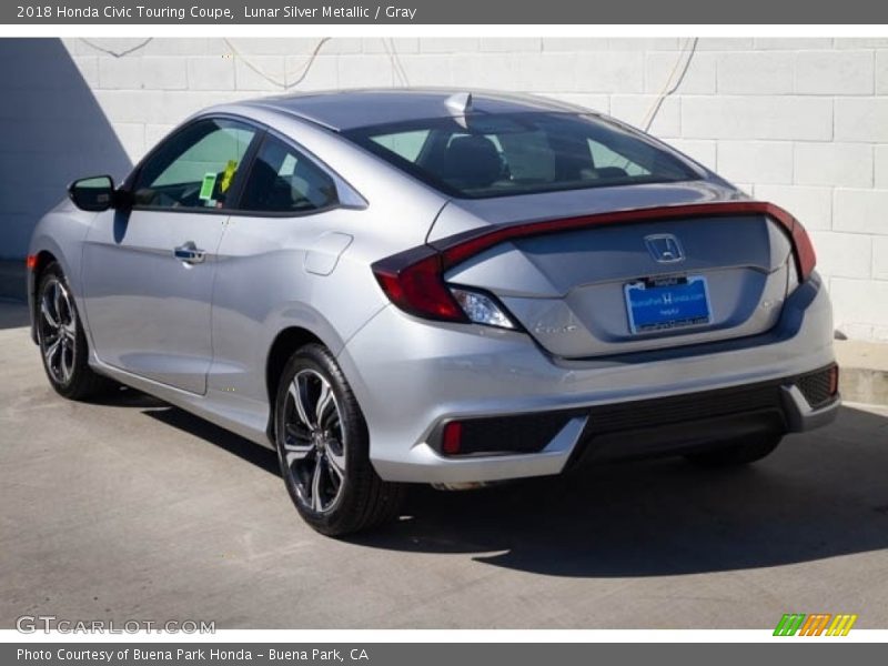 Lunar Silver Metallic / Gray 2018 Honda Civic Touring Coupe