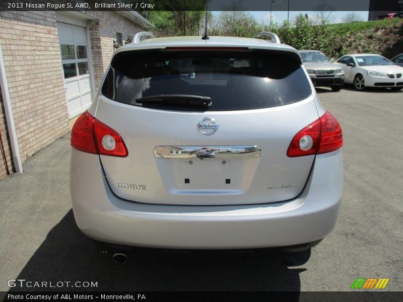 Brilliant Silver / Gray 2013 Nissan Rogue SL AWD