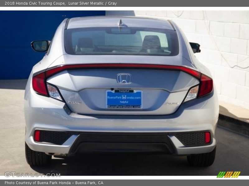Lunar Silver Metallic / Gray 2018 Honda Civic Touring Coupe