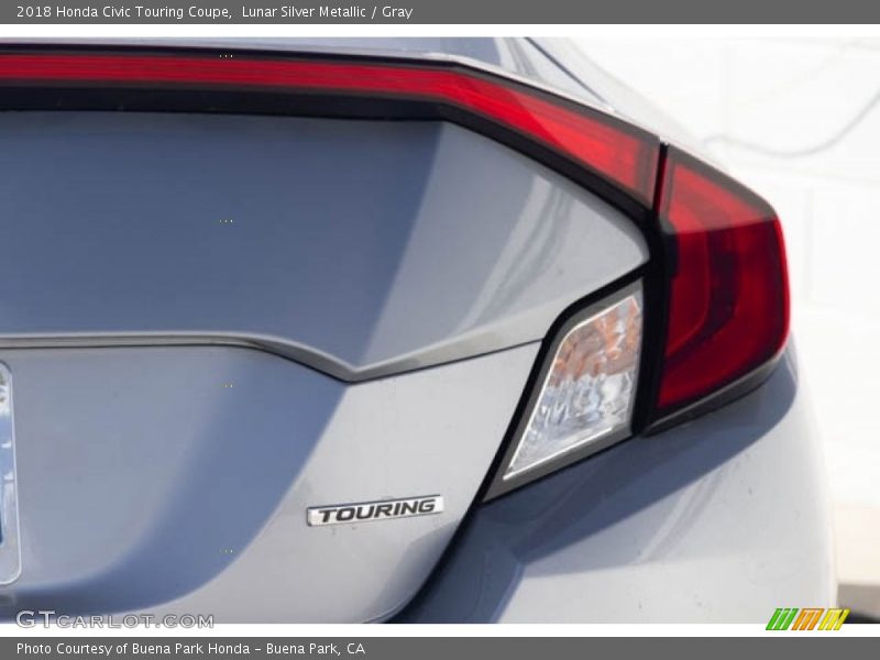 Lunar Silver Metallic / Gray 2018 Honda Civic Touring Coupe