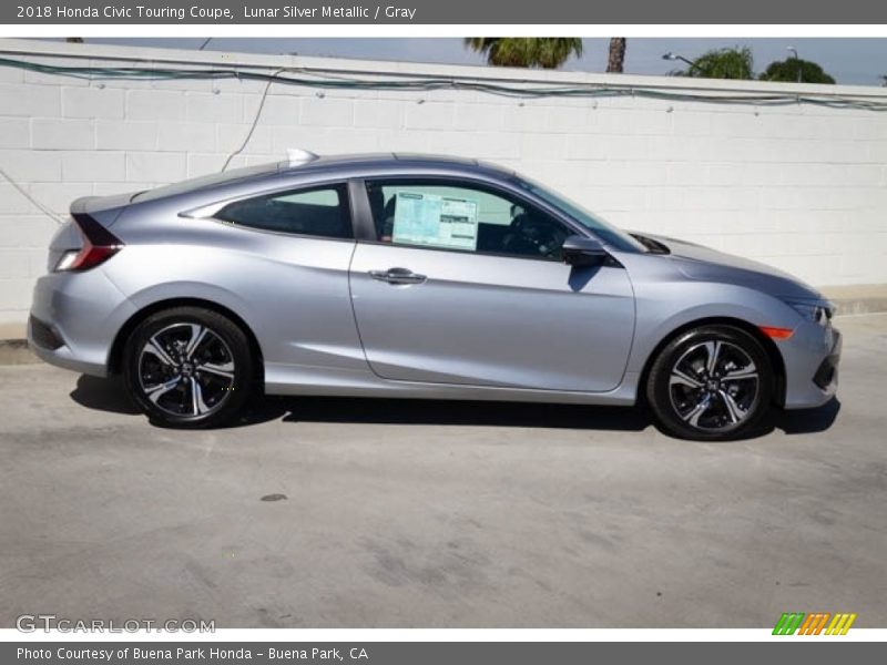 Lunar Silver Metallic / Gray 2018 Honda Civic Touring Coupe