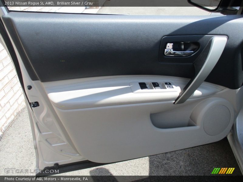 Brilliant Silver / Gray 2013 Nissan Rogue SL AWD