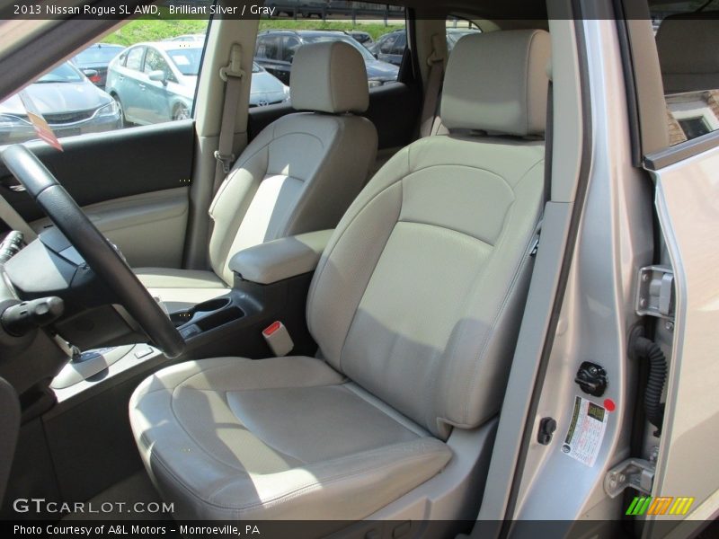 Brilliant Silver / Gray 2013 Nissan Rogue SL AWD