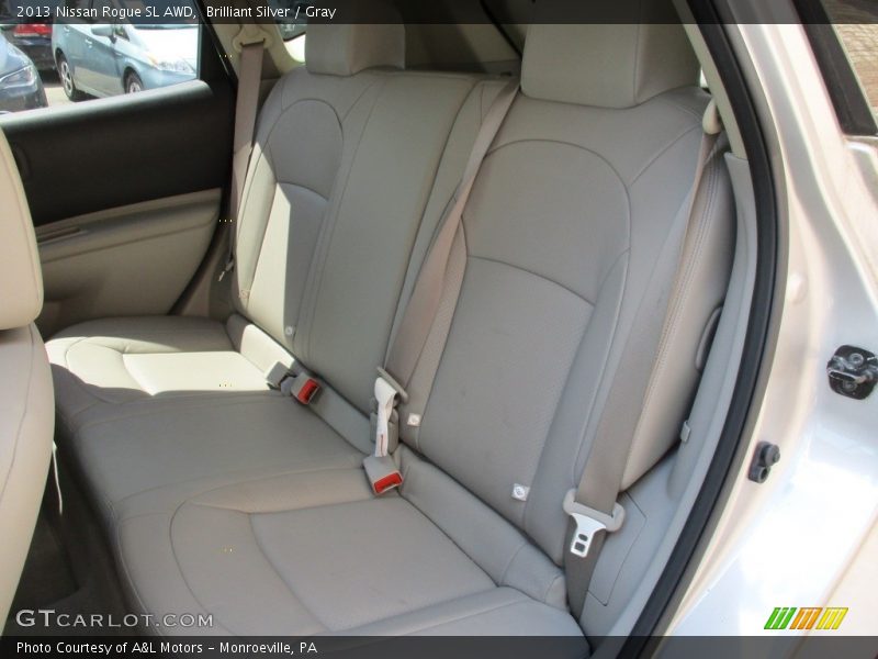 Brilliant Silver / Gray 2013 Nissan Rogue SL AWD