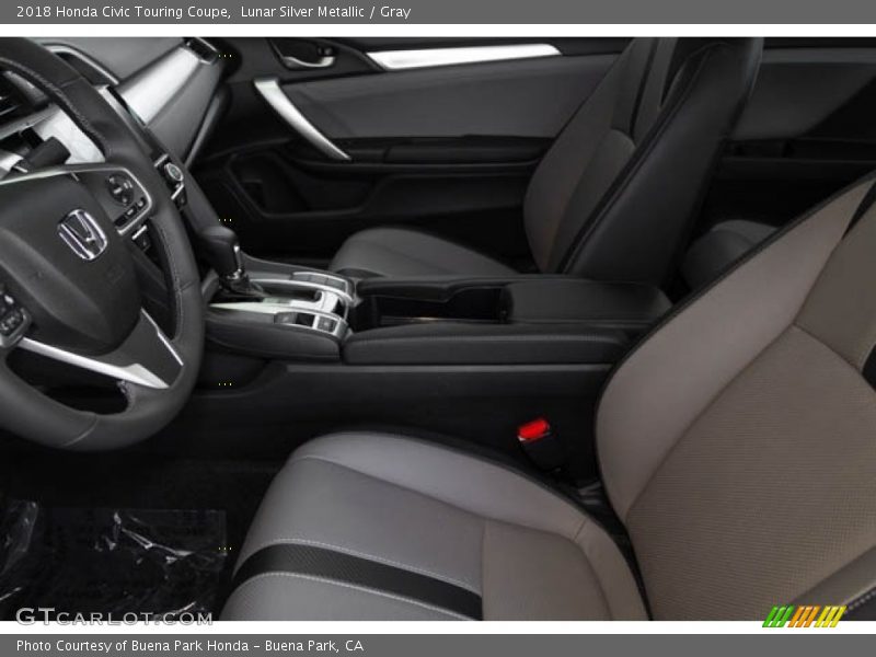 Lunar Silver Metallic / Gray 2018 Honda Civic Touring Coupe