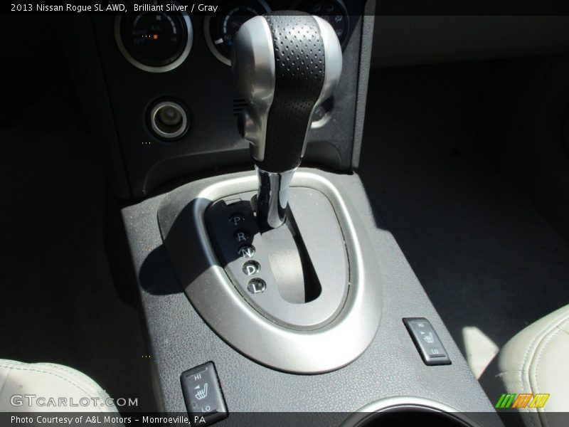 Brilliant Silver / Gray 2013 Nissan Rogue SL AWD