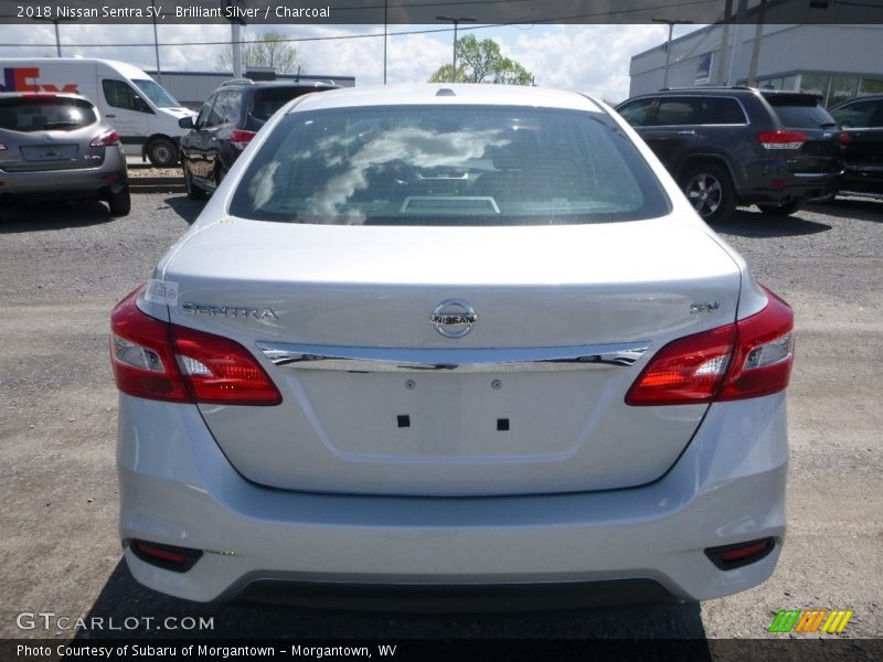 Brilliant Silver / Charcoal 2018 Nissan Sentra SV