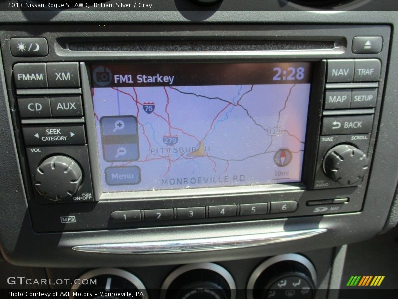 Brilliant Silver / Gray 2013 Nissan Rogue SL AWD