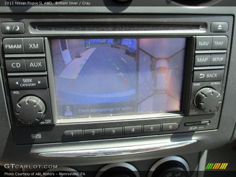 Brilliant Silver / Gray 2013 Nissan Rogue SL AWD