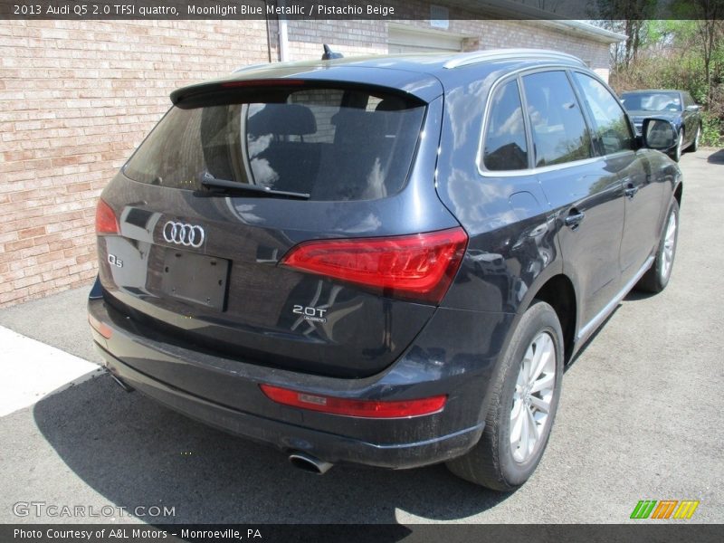 Moonlight Blue Metallic / Pistachio Beige 2013 Audi Q5 2.0 TFSI quattro