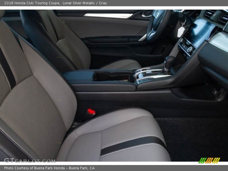 Lunar Silver Metallic / Gray 2018 Honda Civic Touring Coupe