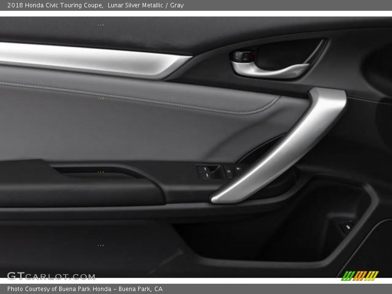 Lunar Silver Metallic / Gray 2018 Honda Civic Touring Coupe