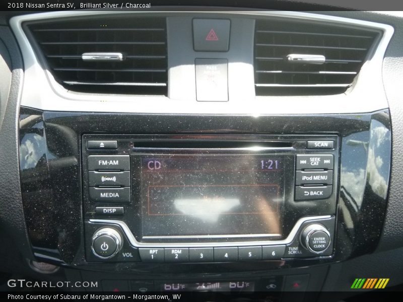 Brilliant Silver / Charcoal 2018 Nissan Sentra SV