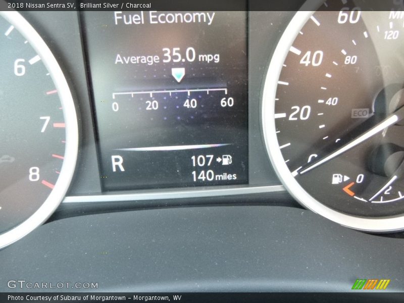 Brilliant Silver / Charcoal 2018 Nissan Sentra SV