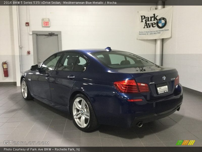 Mediterranean Blue Metallic / Mocha 2016 BMW 5 Series 535i xDrive Sedan