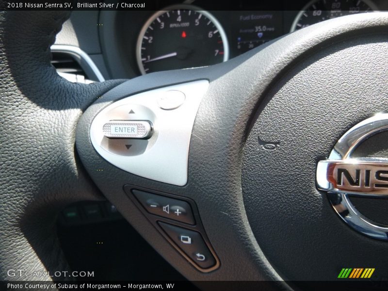 Brilliant Silver / Charcoal 2018 Nissan Sentra SV