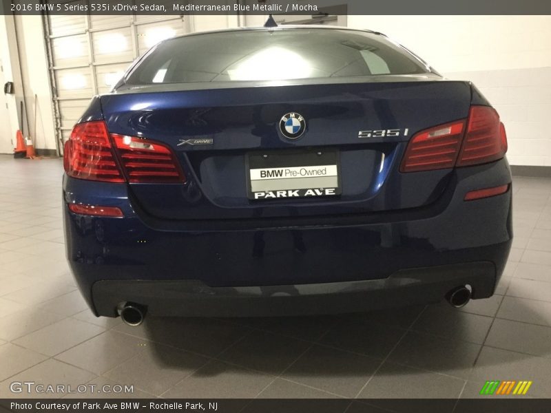 Mediterranean Blue Metallic / Mocha 2016 BMW 5 Series 535i xDrive Sedan