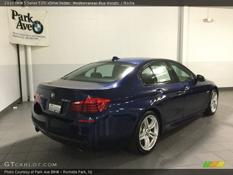Mediterranean Blue Metallic / Mocha 2016 BMW 5 Series 535i xDrive Sedan