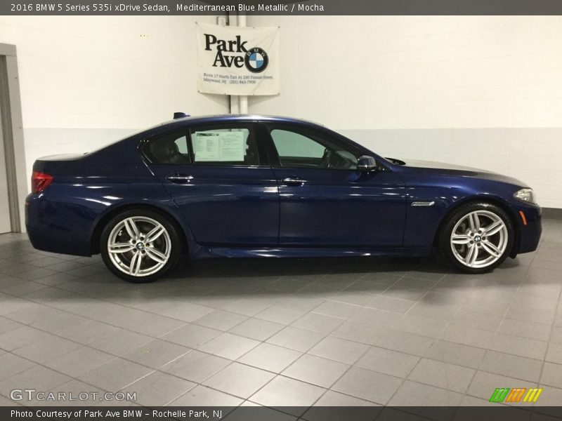 Mediterranean Blue Metallic / Mocha 2016 BMW 5 Series 535i xDrive Sedan