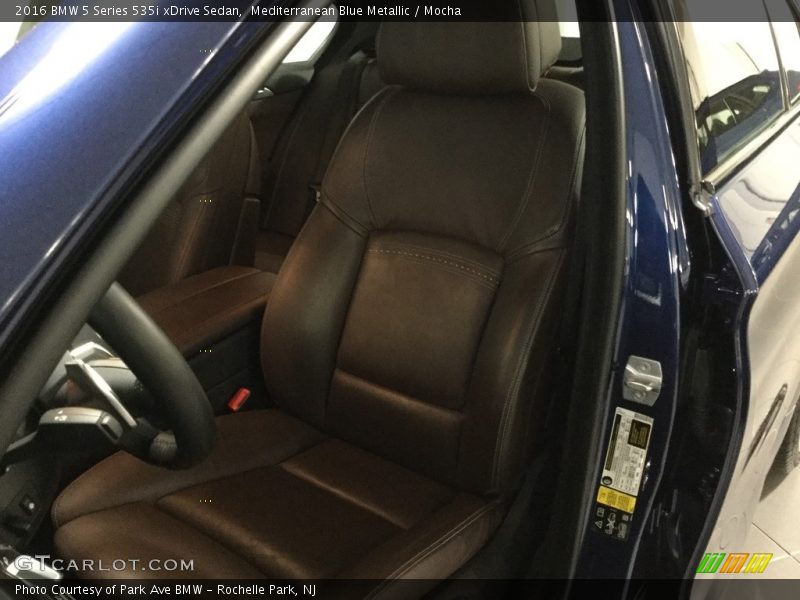 Mediterranean Blue Metallic / Mocha 2016 BMW 5 Series 535i xDrive Sedan