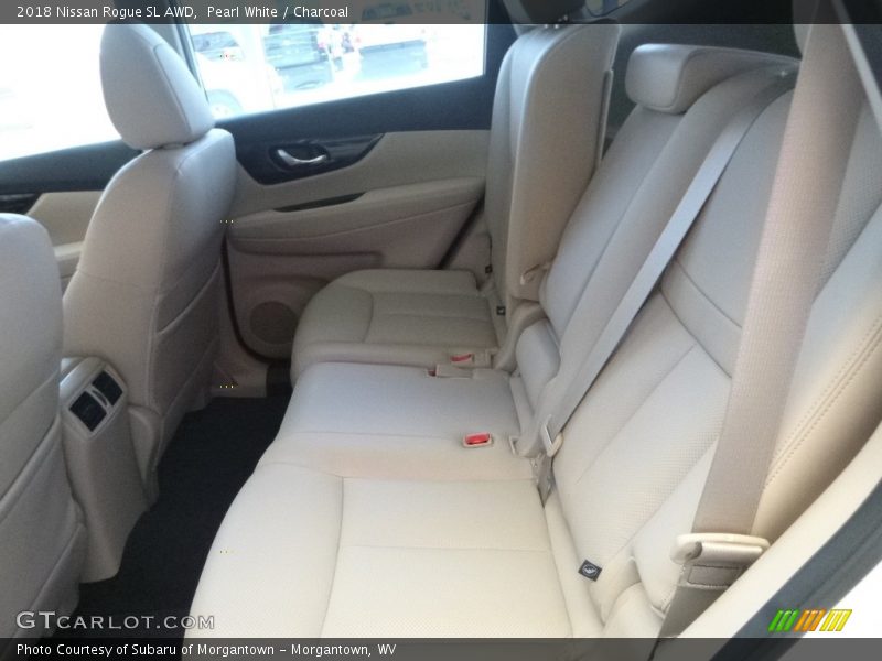 Pearl White / Charcoal 2018 Nissan Rogue SL AWD