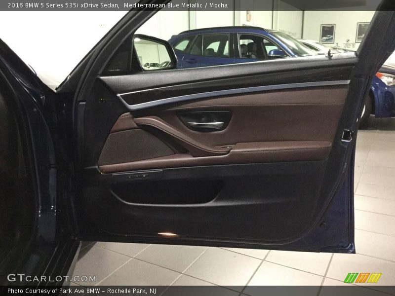 Mediterranean Blue Metallic / Mocha 2016 BMW 5 Series 535i xDrive Sedan