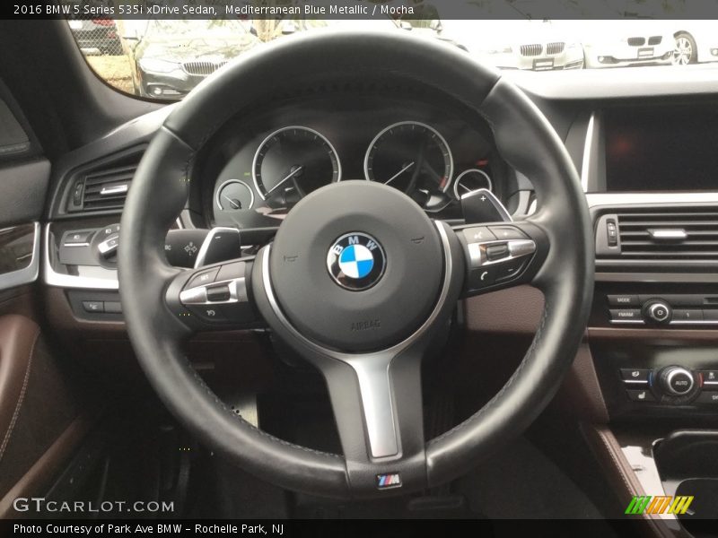 Mediterranean Blue Metallic / Mocha 2016 BMW 5 Series 535i xDrive Sedan