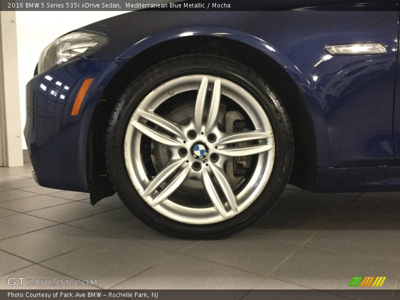 Mediterranean Blue Metallic / Mocha 2016 BMW 5 Series 535i xDrive Sedan