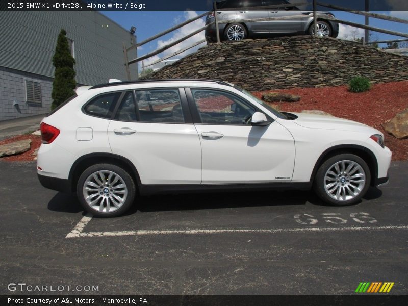 Alpine White / Beige 2015 BMW X1 xDrive28i