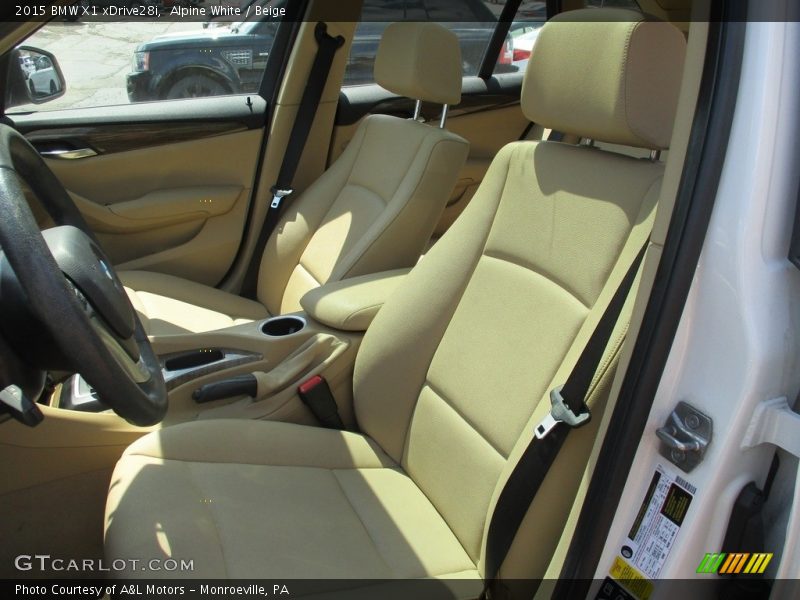 Alpine White / Beige 2015 BMW X1 xDrive28i
