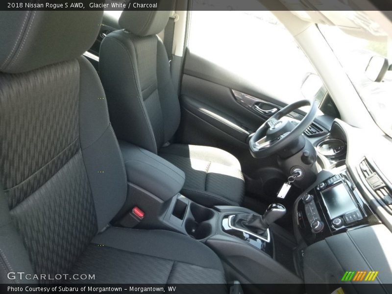 Glacier White / Charcoal 2018 Nissan Rogue S AWD