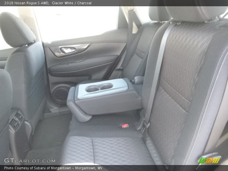 Glacier White / Charcoal 2018 Nissan Rogue S AWD