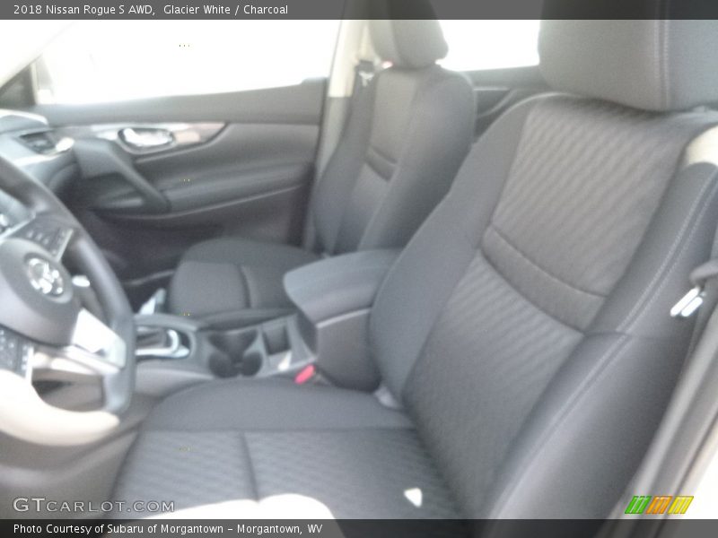 Glacier White / Charcoal 2018 Nissan Rogue S AWD