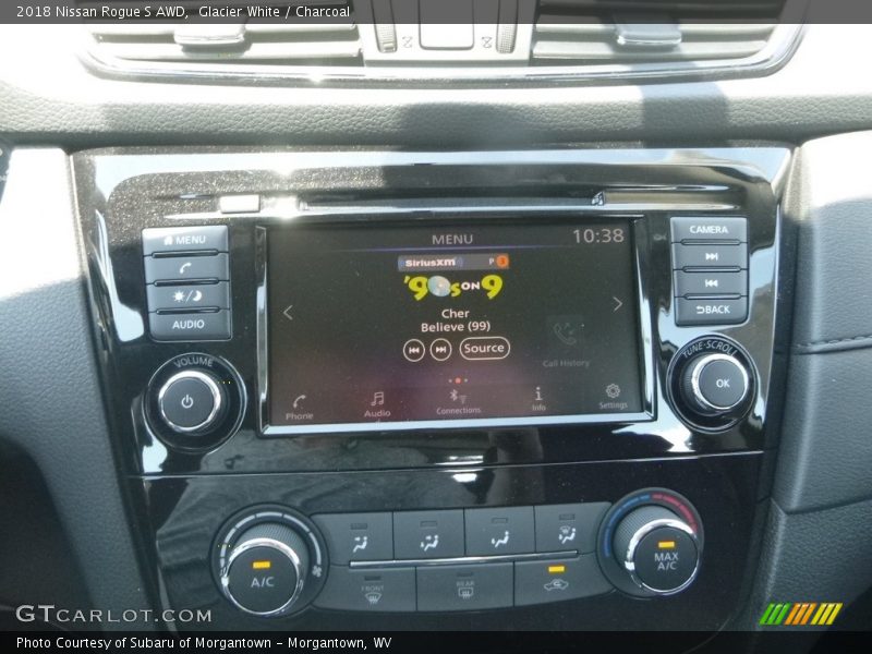 Glacier White / Charcoal 2018 Nissan Rogue S AWD