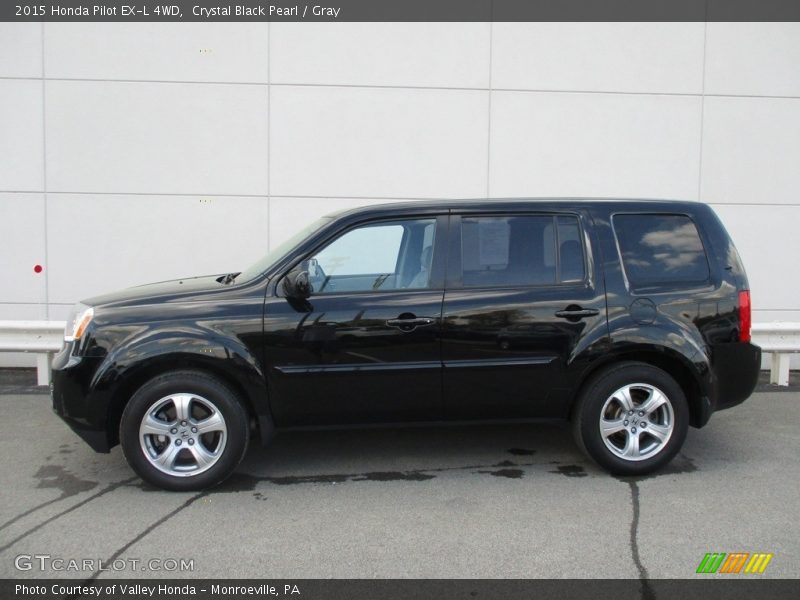 Crystal Black Pearl / Gray 2015 Honda Pilot EX-L 4WD
