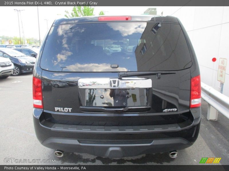 Crystal Black Pearl / Gray 2015 Honda Pilot EX-L 4WD