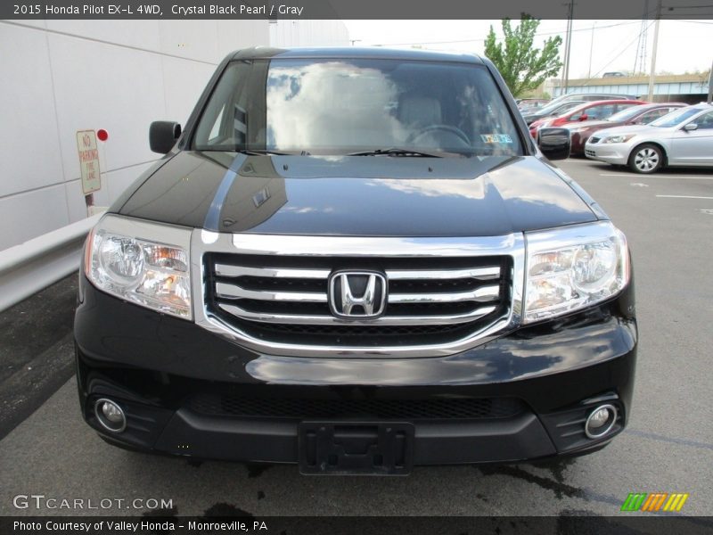 Crystal Black Pearl / Gray 2015 Honda Pilot EX-L 4WD