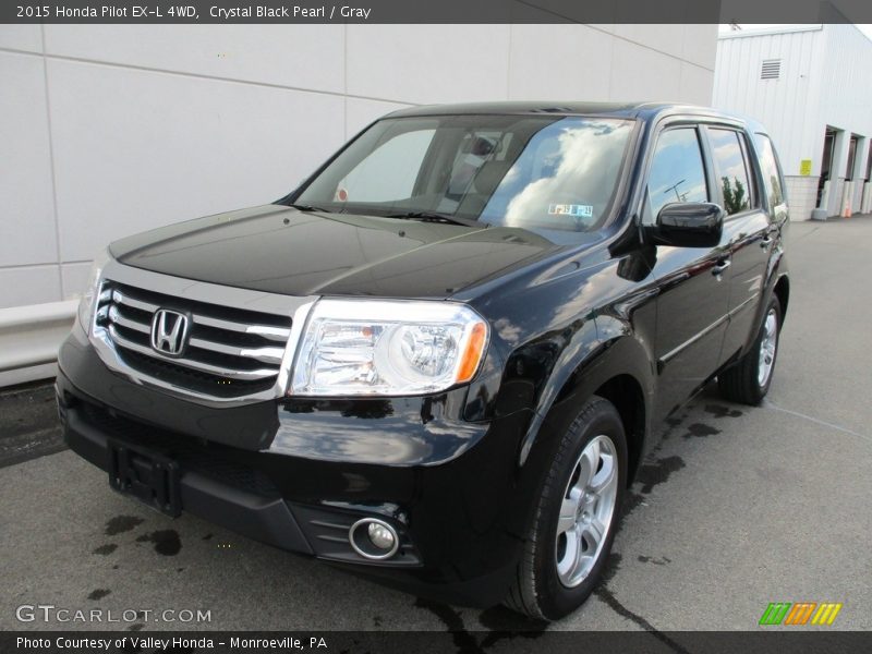 Crystal Black Pearl / Gray 2015 Honda Pilot EX-L 4WD
