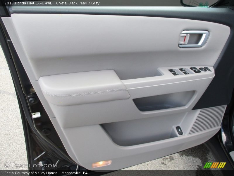 Crystal Black Pearl / Gray 2015 Honda Pilot EX-L 4WD
