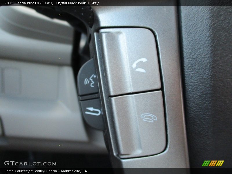 Crystal Black Pearl / Gray 2015 Honda Pilot EX-L 4WD