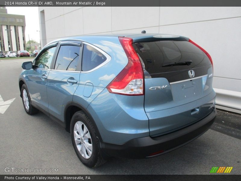 Mountain Air Metallic / Beige 2014 Honda CR-V EX AWD