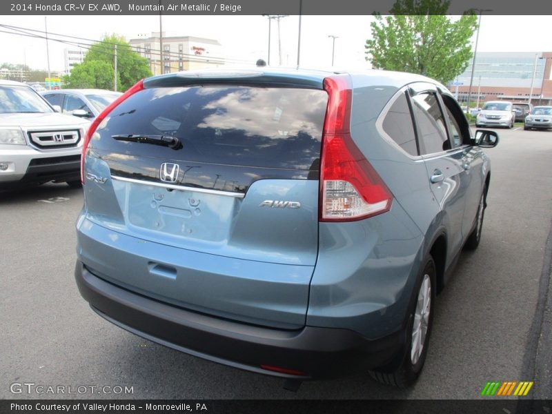 Mountain Air Metallic / Beige 2014 Honda CR-V EX AWD